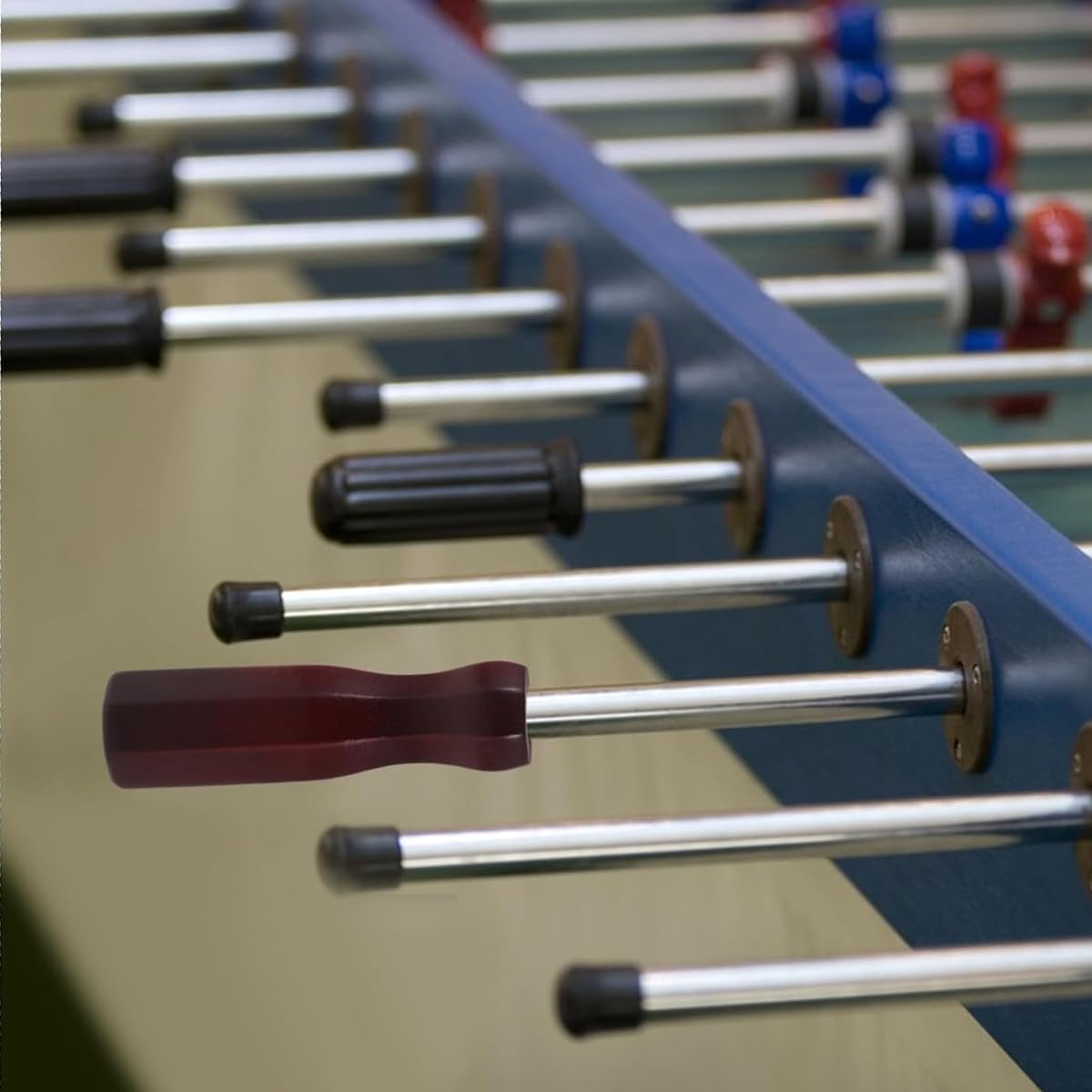 Paquete de 8 asas para futbolín, tapas de varillas, asas de madera para juegos de mesa, jugadores, interior