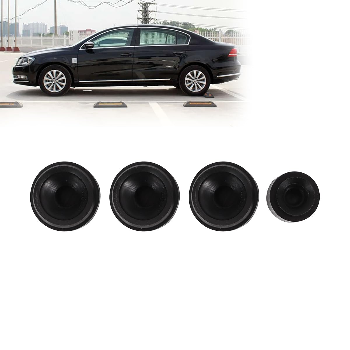 4 pezzi di passacavi in gomma per il montaggio del coperchio del motore, 07C103226B e 06J103226A, ricambio per Audi A4 2001-2012 A6 2005-2016 Q5, VW, Skoda Karoq, Seat