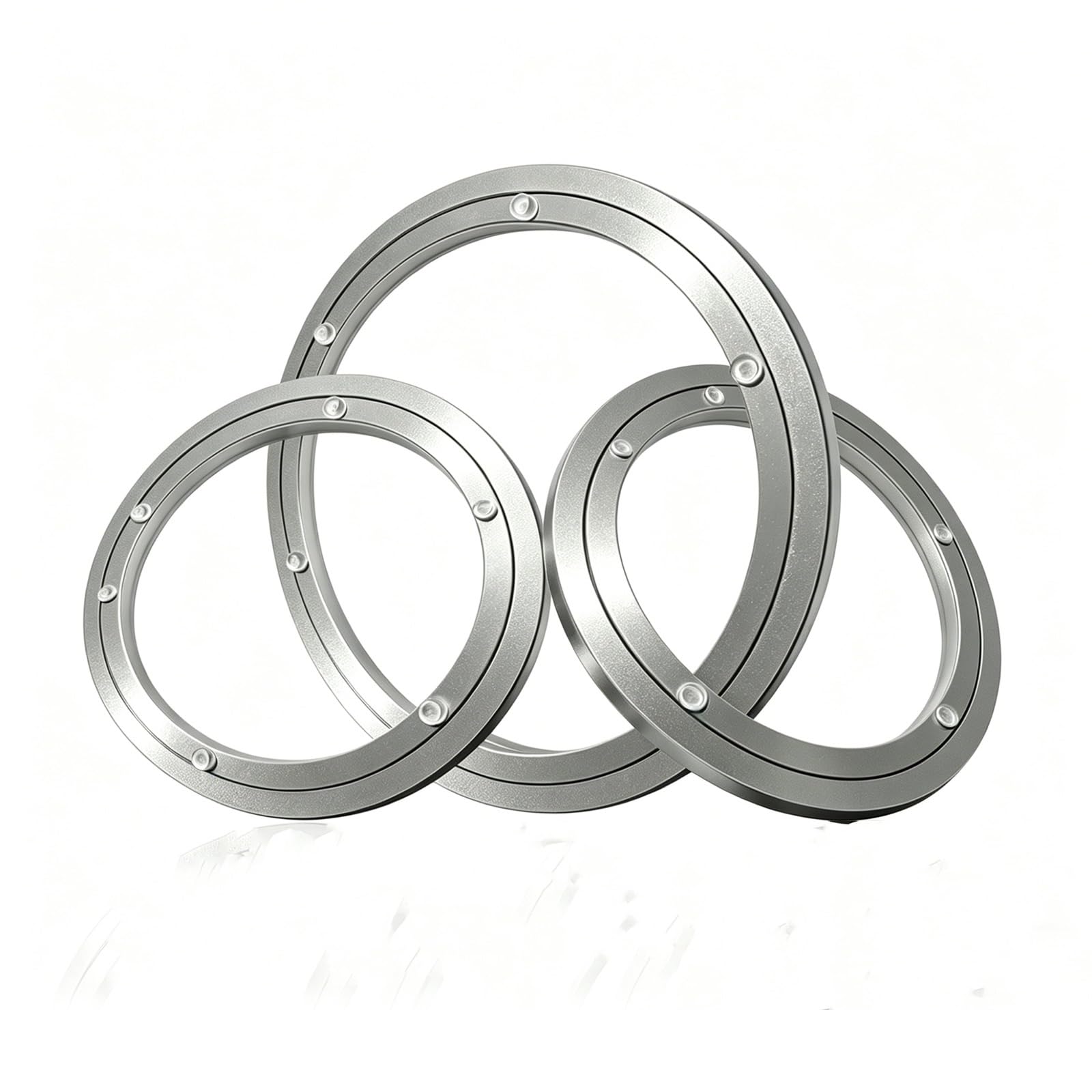 1pcs,Aluminium Alloy Lazy Susan，Turntable Bearing，Table Bearing，Rotating Turntable ，Silent Ball Bearing(350mm (14 inches))