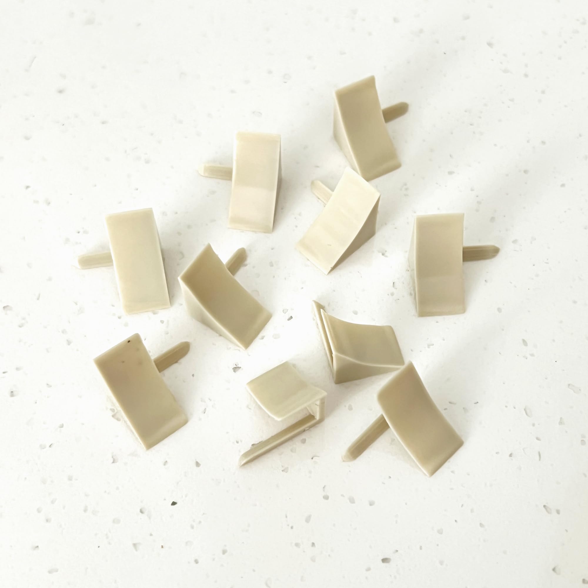 InstaTrim End Caps - 10 Ivory 1/2" Wide Trim End Cap Pieces - Trim for Corners - Paintable
