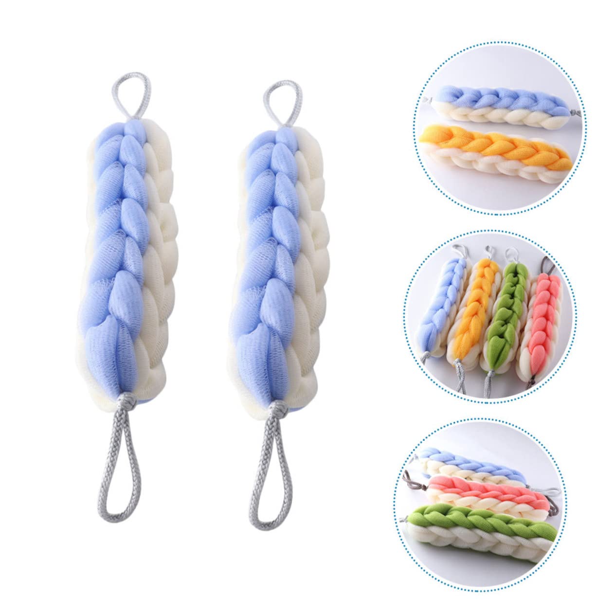 FRCOLOR 10pezzi Scrubber Per Schiena Esfoliante Striscia Per Doccia e Bagno Perfetta Per Uomini e Donne Pulizia e Massaggio Della