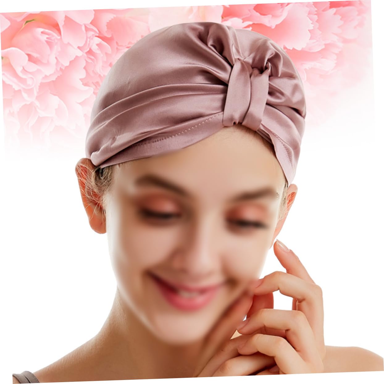 Healvian 2stücke Seidenhaube Für Schnelles Trocknen Von Haaren Robuste Bequeme Und Absorbierende Haarturban Für Zuhause Fitnessstudio Und Reisen Gummi Rot