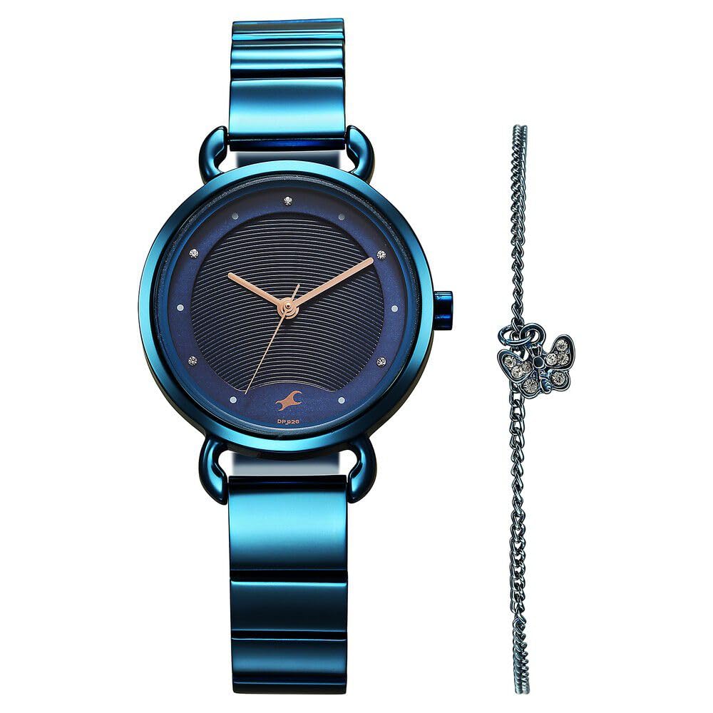 Fastrack Pulse Quartz Analog Blue Dial Stainless Steel Strap Watch for Girls-6221QM02F (B0CSKBL98F) Amazon Price History, Amazon Price Tracker