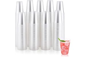 JOLLY CHEF 600 Pack 9oz Clear Disposable Drinking Cups