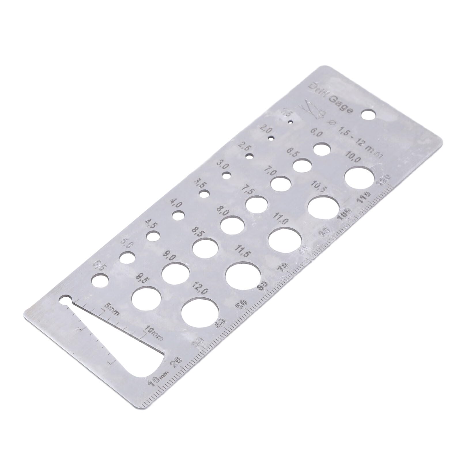 Misuratori e Diametro Filo Misuratore Misuratore In Acciaio Inox Multiuso Strumento di Misurazione Con Foro Appeso