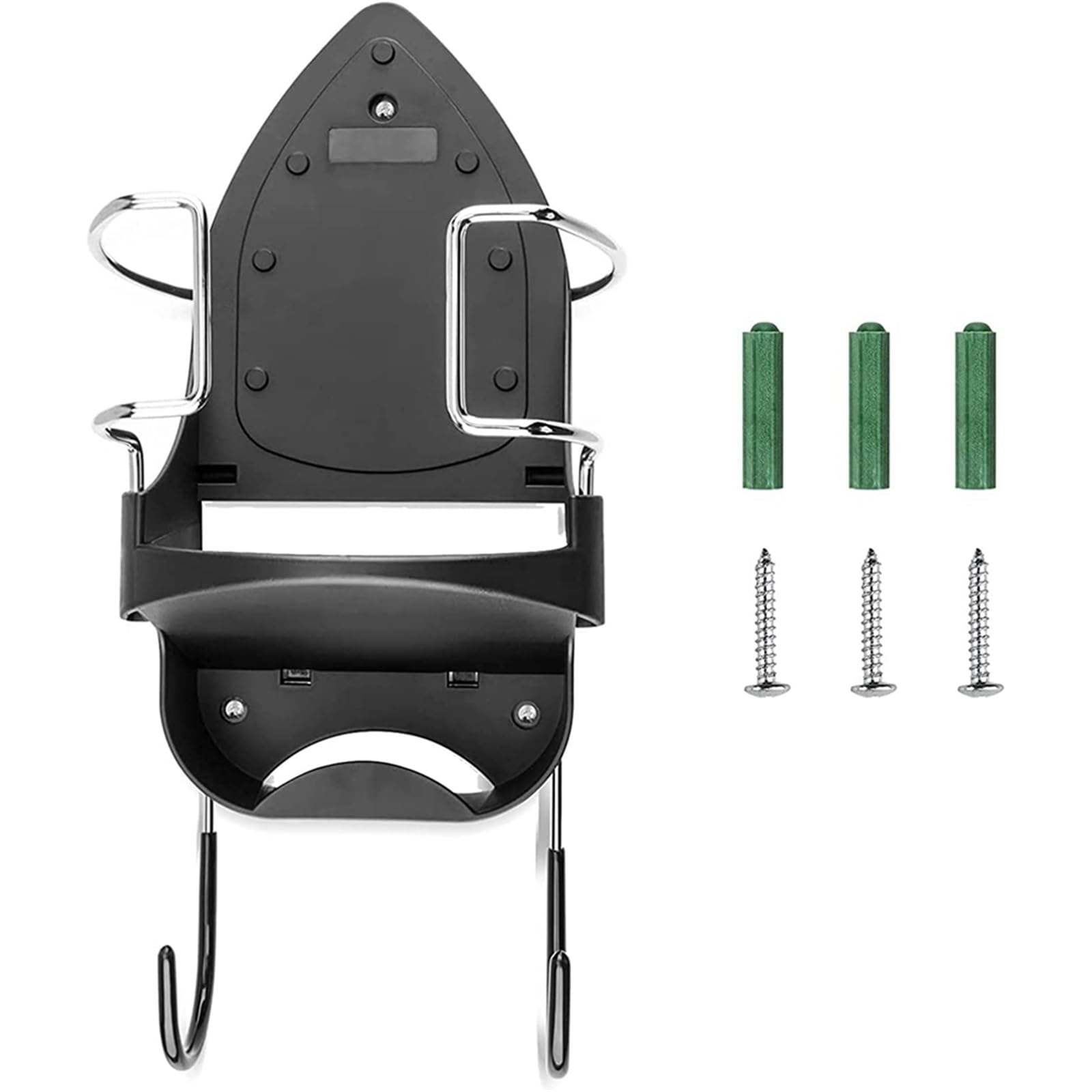 Home Essentials, Supporto per ASSE da Stiro, Supporto da Parete per ASSE da Stiro e mensola portaoggetti per riporre Gli Abiti da Stiro con Ganci rimo
