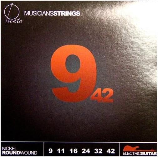 90772 Nickel Round Wound 9-42 Electric Guitar Strings, Set of 6 Pieces