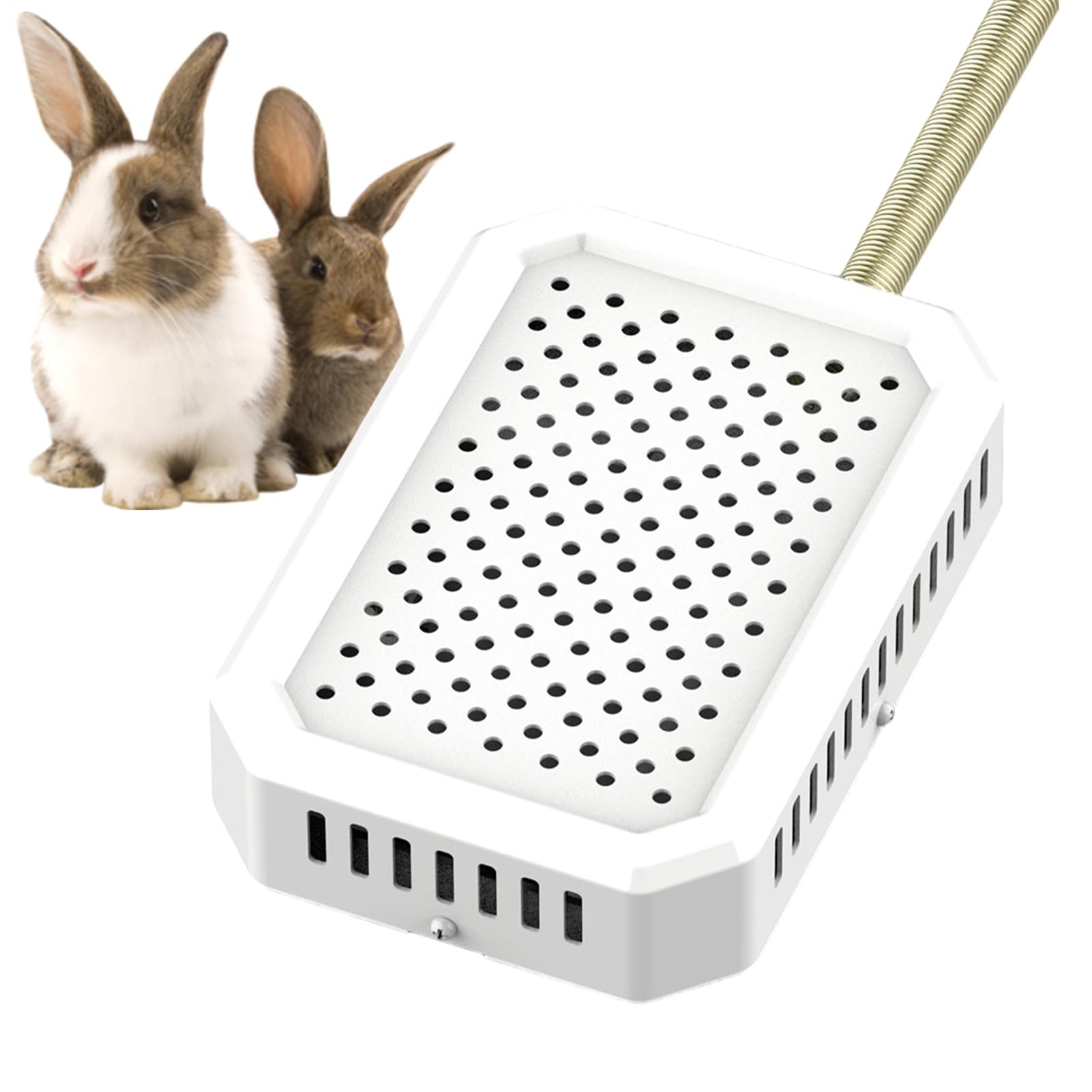 Heizung für kleine Vögel – Intelligentes Heizpaneel mit Einstellbarer Temperatur, sicheres schnelles Erhitzen | Thermozubehör für Tierkäfig | Geeignet für Kaninchen, Hamster, Sittiche, Finken