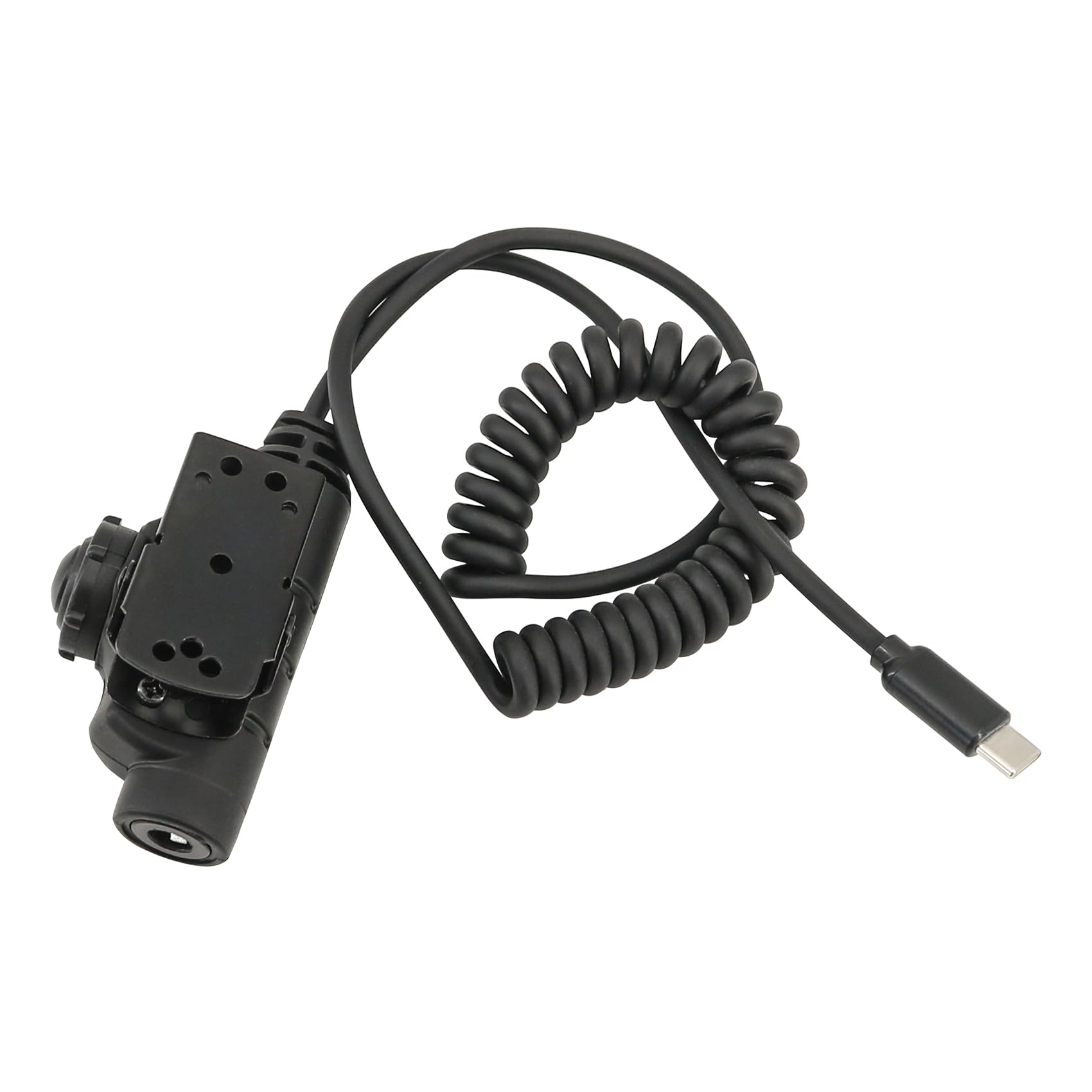 Adapter U94 V2 PTT do wtyczki Tepy-C Taktyczny zestaw słuchawkowy akcesoria kompatybilne z telefonami iPhone 17 16 15 / Samsung Galaxy S8 S9 S10 S20 Plus (C0034BK-MILIT)