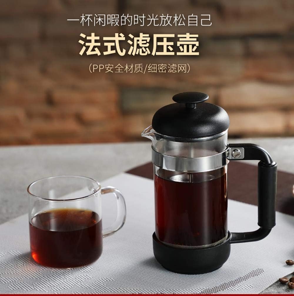 Pressure pot method french press coffee pot glass tea maker handmade coffee filter press pots, 600ml (Color : 350ml)