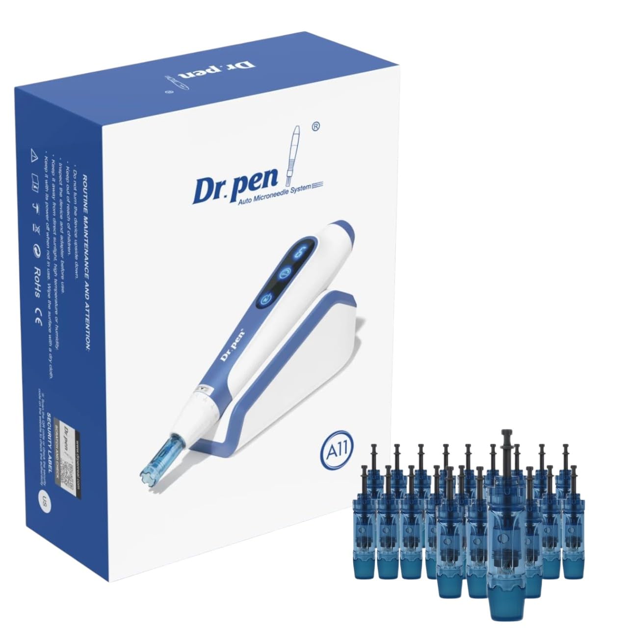A11 Ultima Pro Microneedling Pen Skin Care Instrument With 20 Cartridges - 10 X 18-Pin, 10 X Nano, 4 X 12-Pin-image-10