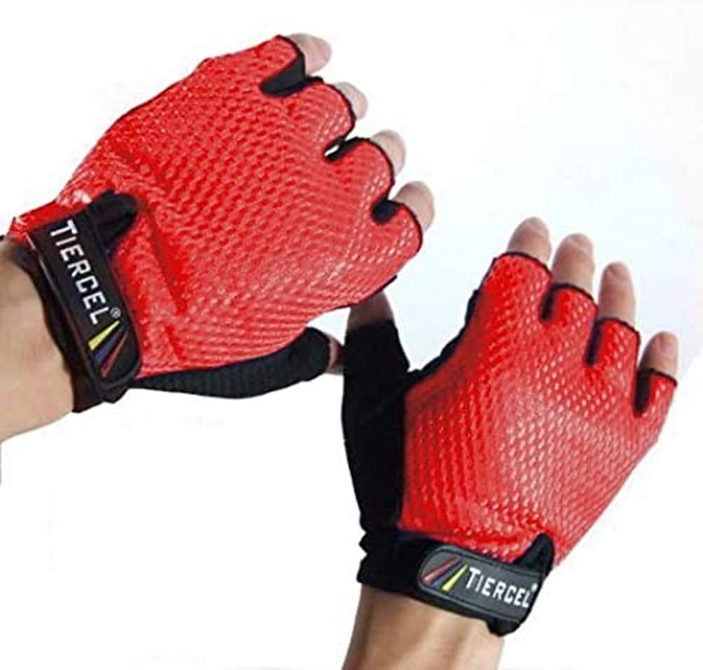 RED Weightlifting Gloves Womens Size Medium. Sport