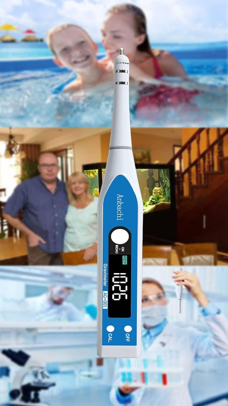 Testeur de salinité numérique, hydromètre, idéal pour l'hydroponie, l'aquarium, le bassin à poissons, l'aquaculture, la gravité spécifique (SG) et la température 3 en 1