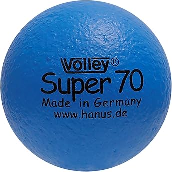 BorneLund VO070GB-B Volley Crinkle Ball, 2.8 inches 70 mm, Blue, For Ages 3