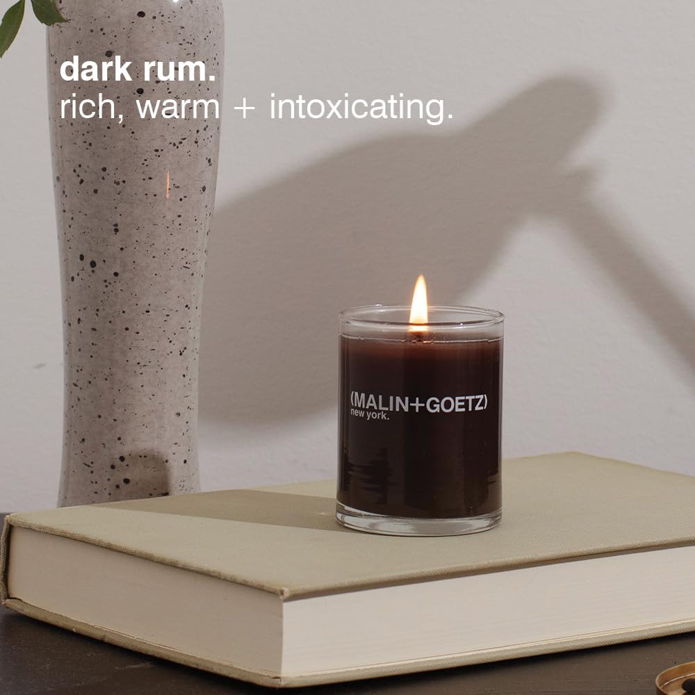 MALIN+GOETZ Scented Candle Set | Hand-Poured Soy Wax with Unique Fragrance Blends | Clean-Burning, Vegan & Cruelty-Free | Bergamot, Strawberry, Rum & Leather | Scent The Mood Votive Set. - Image 4