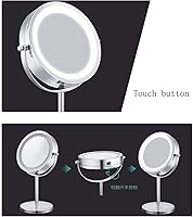 Vista 7 de Bathroom Vanity Mirrors Mirrors with Lights 10x Magnifying Lighted Makeup Mirror Double Sided Round Magnifying Mirror Standing