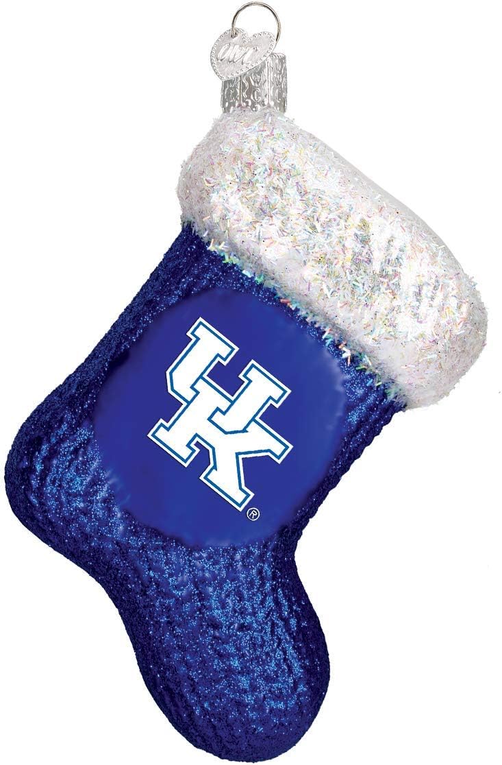Old World Christmas Ornaments: Kentucky University Wildcats Glass Blown Ornaments for Christmas Tree, Stocking
