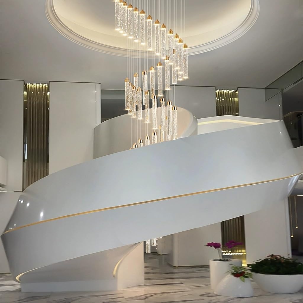 Nowoczesny żyrandol z bańkami szklanymi i diodami LED - kreatywny design gałązek do hoteli i willi typu deluxe - eleganckie oświetlenie schodów i salonu, 26 głowic, 12 do 40 świateł (26 głowic w