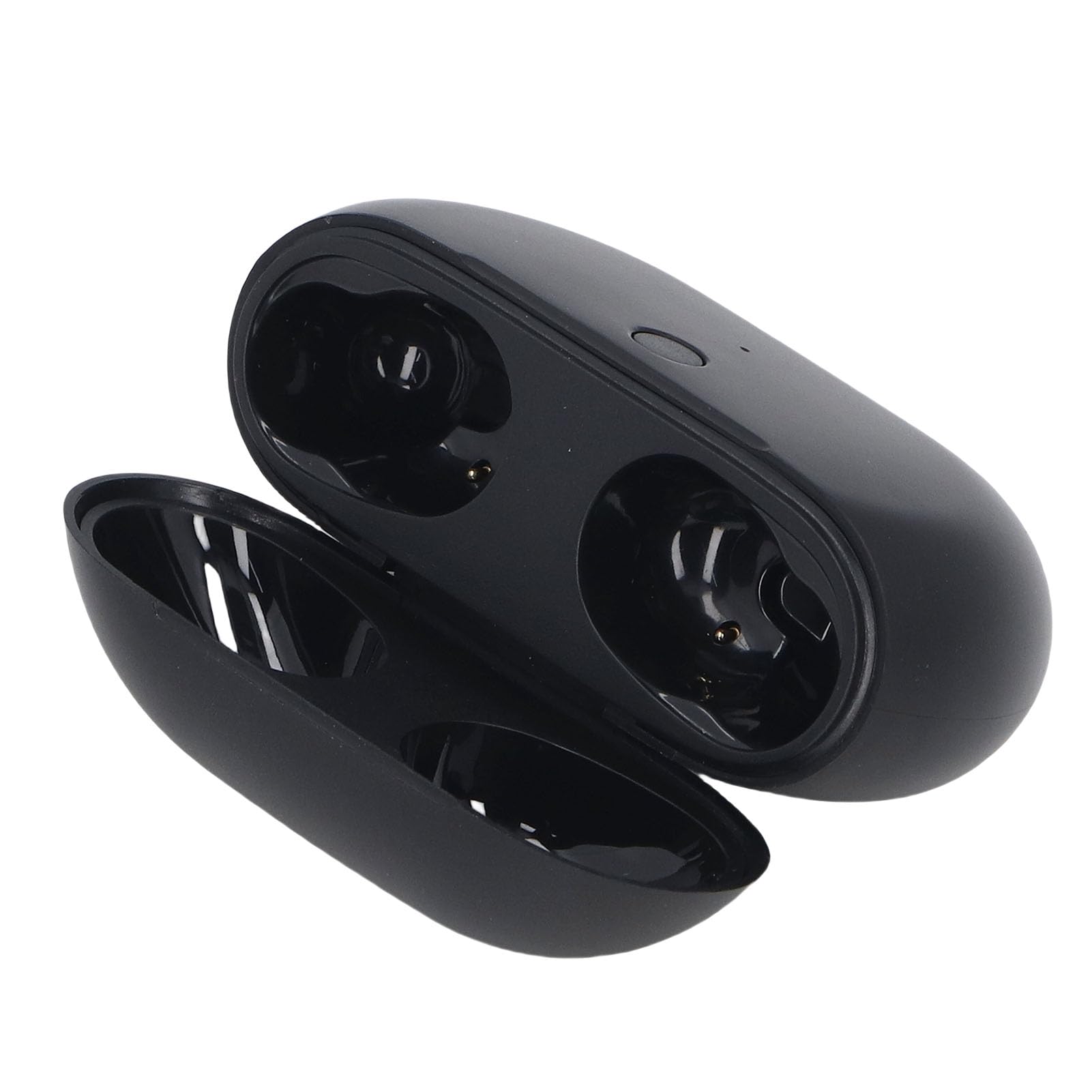 XUMIUZIY Étui de Chargement pour écouteurs Bluetooth, Ajustement Précis, d'alimentation de Remplacement 660mAh, pour Le Travail/Voyage, ABS Noir