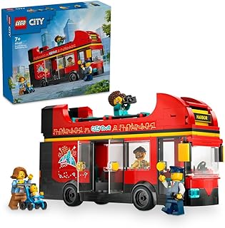 LEGO City Red Double-Decker Sightseeing Bus Toy Set 60407