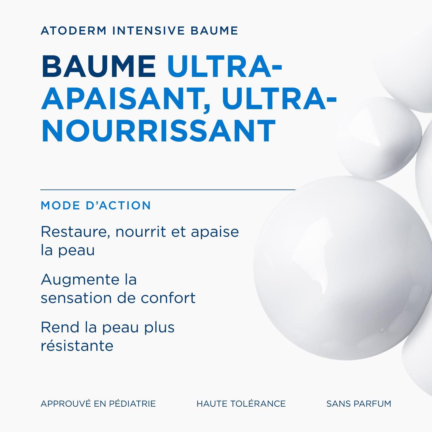 BIODERMA Atoderm Intensive Baume - Soin anti-démangeaisons, réparateur et nourrissant - Peaux très sèches, irritées à atopiques - Prescrit par des dermatologues - Flacon pompe 500 ml
