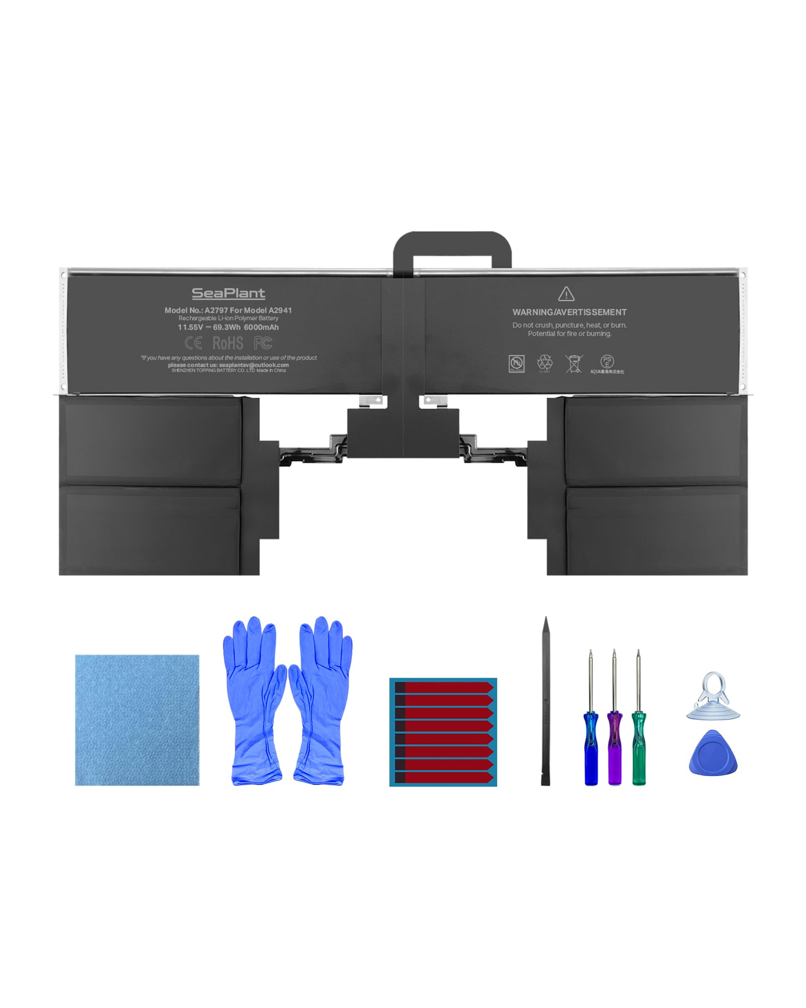 Amazon.co.jp: SeaPlant 交換用バッテリー MacBook Air A2941用 15