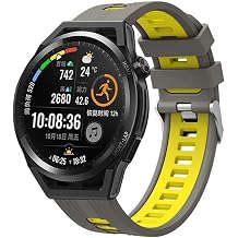 Amazfit GTR 2, GTR 2e, GTR 47mm ile Uyumlu 22mm Premium Sportive Kordon, Gri/Sar