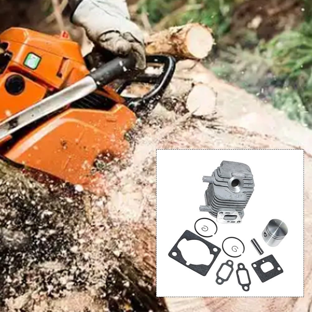 Cylindre et kit compatibles avec Echo SRM-1500 SRM-2300 PB-1000 LHS-3000 TC-2100, kit de reconstruction de moteur en métal avec joints pour réparation d'équipement électrique extérieur