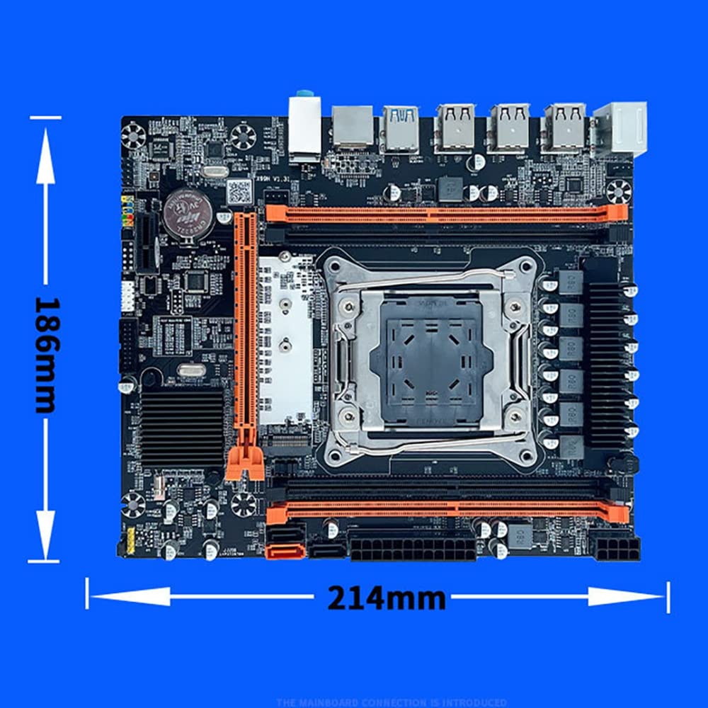 Carte MèRe X99 B85 LGA2011-3 4X DDR4 REG ECC RAM M.2 PCIE SATA3.0 Carte MèRe de Bureau pour Processeur E5 2650V3 2680V3 2620V3
