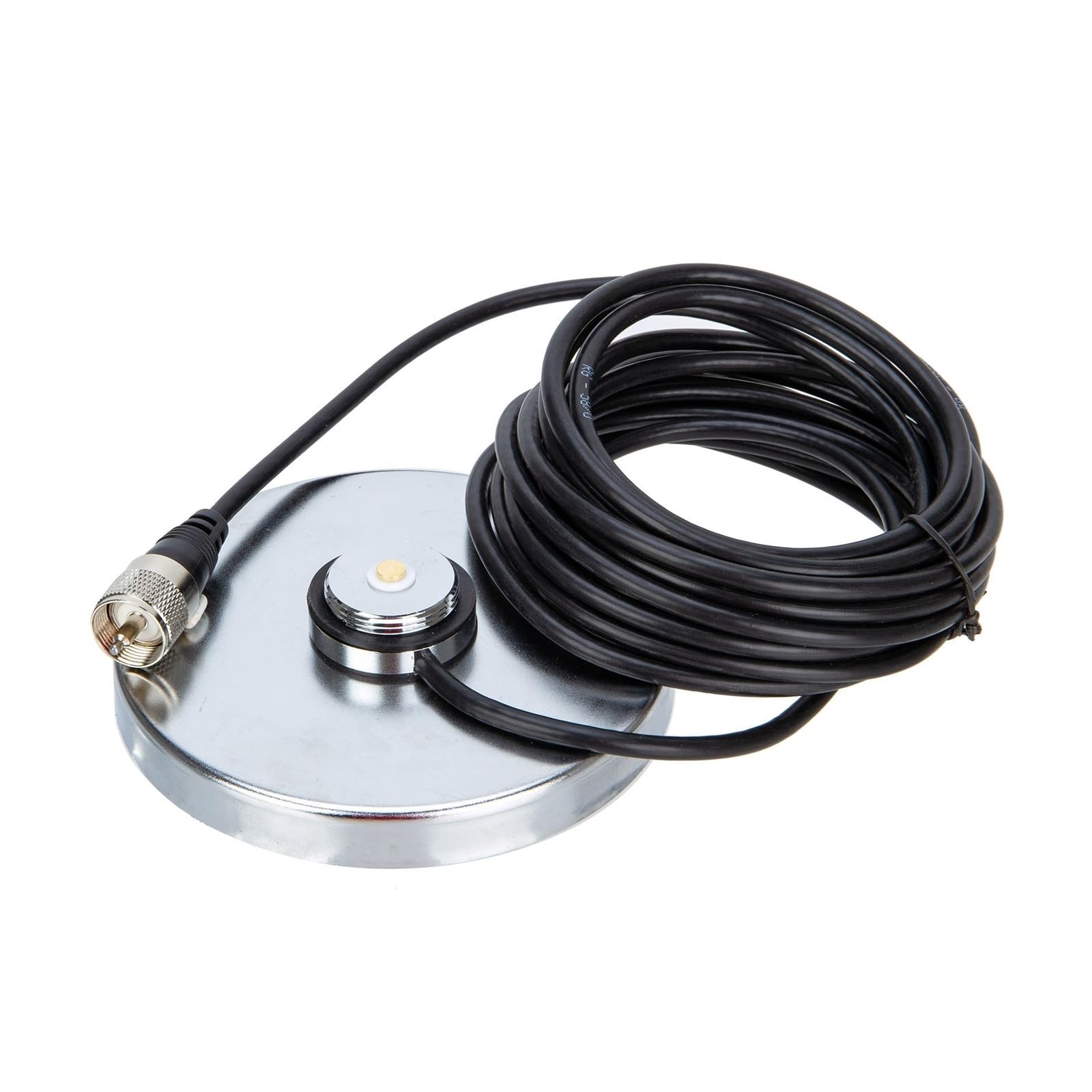 Aggiornamenti Base per antenne magnetiche da 12 cm Base aspirazione per antenne con Cavo coassiale RG58 da 5 M Miglioramento della Radio Mobile per Supporto QYT TYT