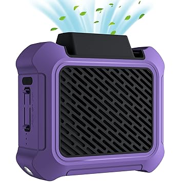 Hebronfan 2 in 1 mini waist travle fan (purple)