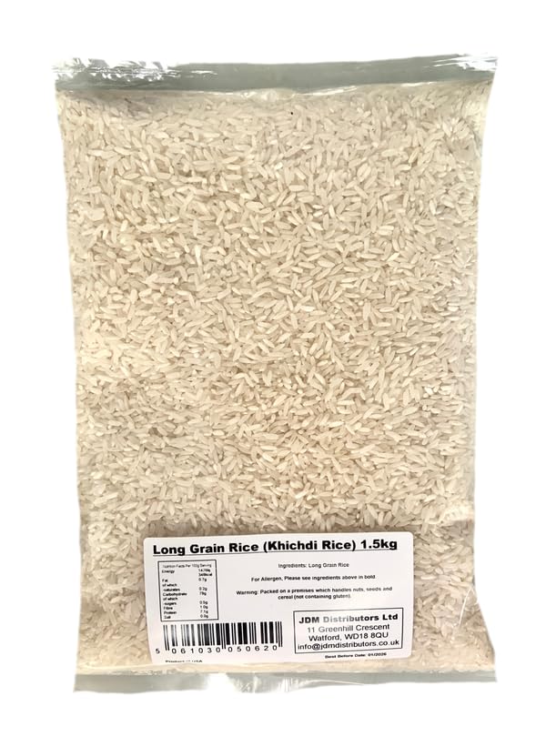 JDM Long Grain Rice 1.5kg | Pack Of 2 | For a premium dining experience | Premium Quality Packed