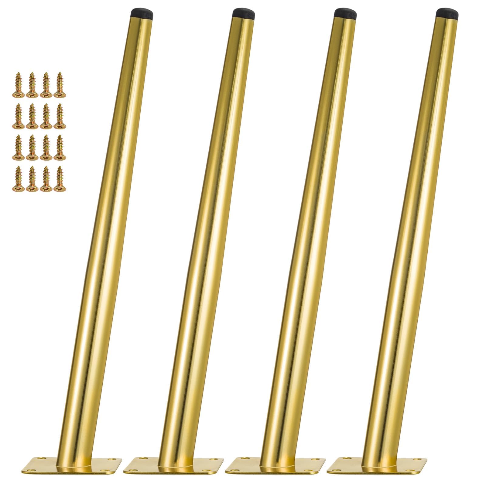 SUNNYNEST Heavy Duty Metal Table Legs – 4 Pack Industrial Steel Furniture Legs for DIY Tables, Desks & Benches