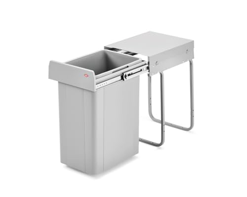 WESCO Poubelle métal Gris 26x47 cm