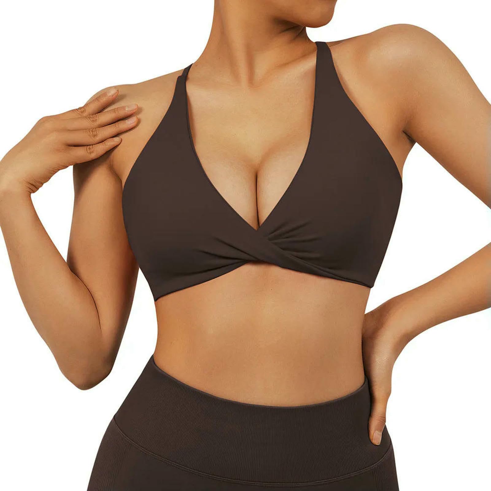 Sports Brass Women Yoga Crop Top Kobiety Halter Fitness Gym Yoga Top Odzież treningowa Push-Up Gorset Wyściełany Aktywny Wear Kobieta