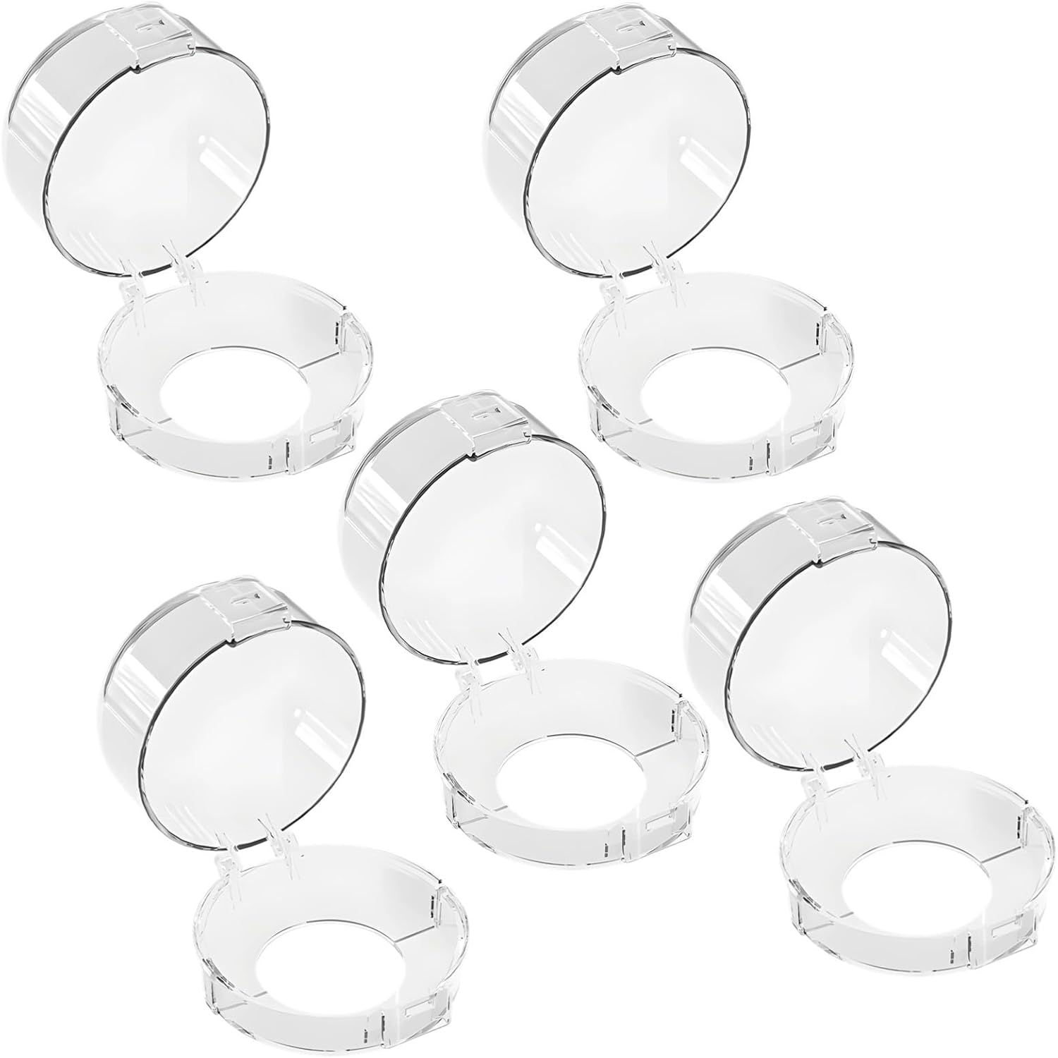 5 Stove Knob Safety Covers, Child and Pet Protection for Gas Stoves, Heat Resistant, Secure Adhesive Lid