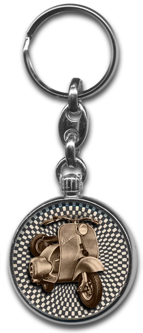 Vespa Scooter Mod Keyring