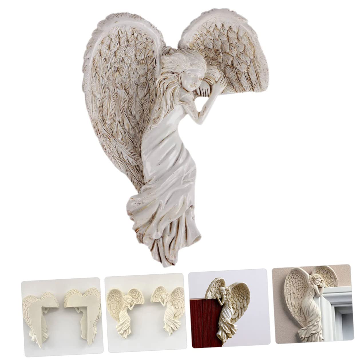 40 Unbehandelte Holzflügel-Ausschnitte – 6 X 2,5 Cm, Glatt, Zum Bemalen, Basteln, Dekorieren & Weihnachtsanhänger