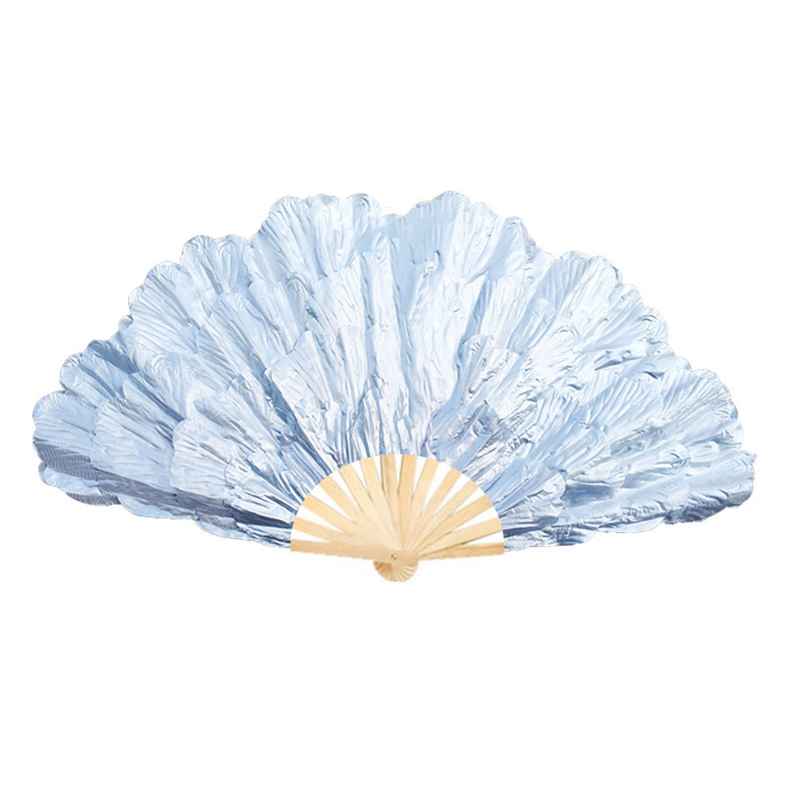NEWFT Chinese Styles Elegant Large Peony Petal Dance Fan for Dancers and Traditional Culture Enthusiasts Elegant Handheld Fan