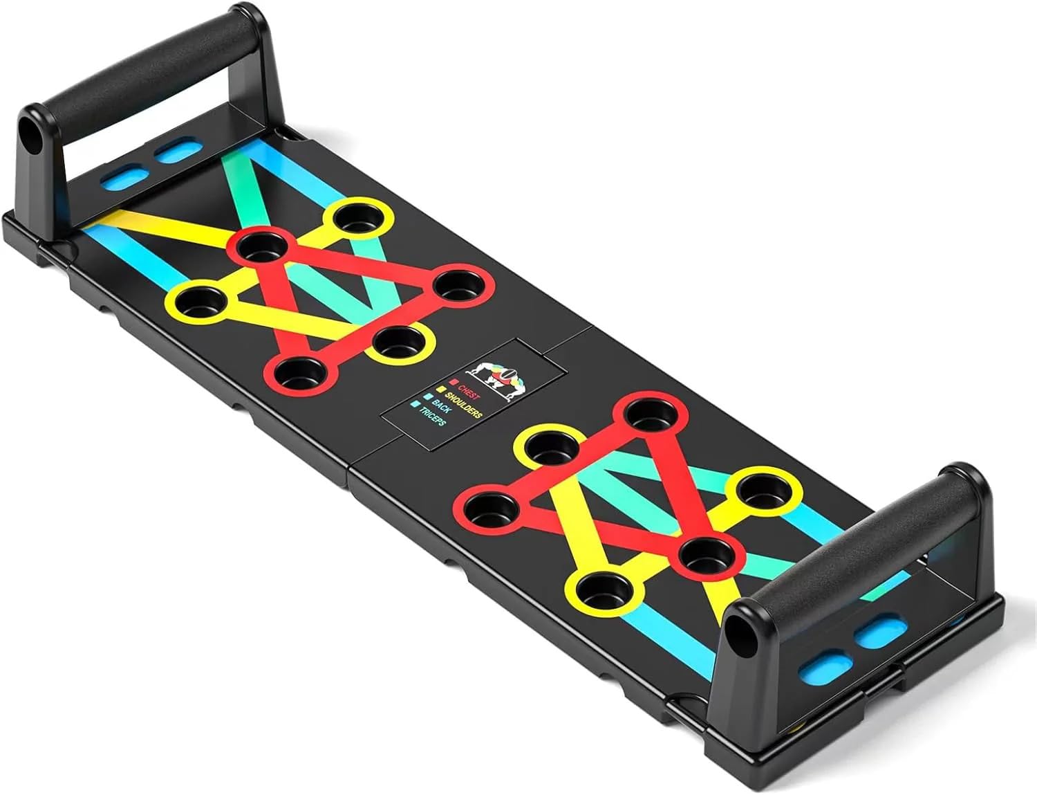 9-in-1 Push Up Board, Foldable Exercise Board with Multiple Positions, Workout Equipment for Chest, Triceps, Shoulders-image-9