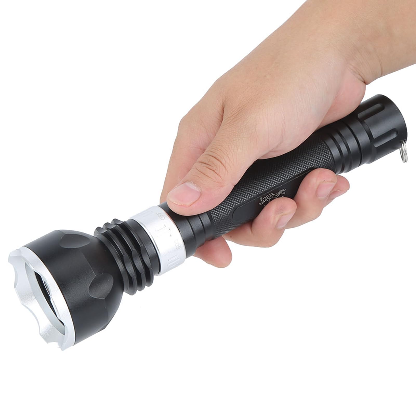 Torcia subacquea a LED in lega di alluminio Torcia subacquea esterna impermeabile a forte luce 100M per arrampicata in campeggio