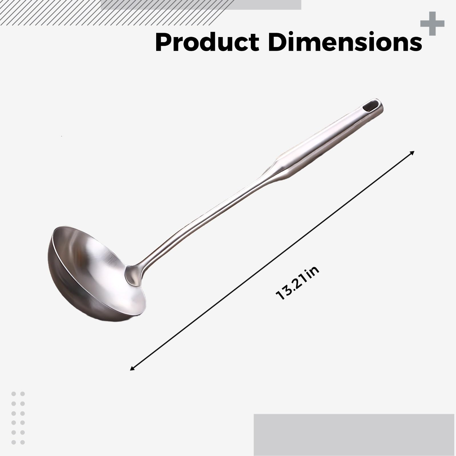 Edelstahl-Kochutensilien-Set, 6-teilig, Wok-Spatel, Schlitzspatel, Schöpflöffel, Reisschaufel, Nudelheber, Silber, einteiliges Design