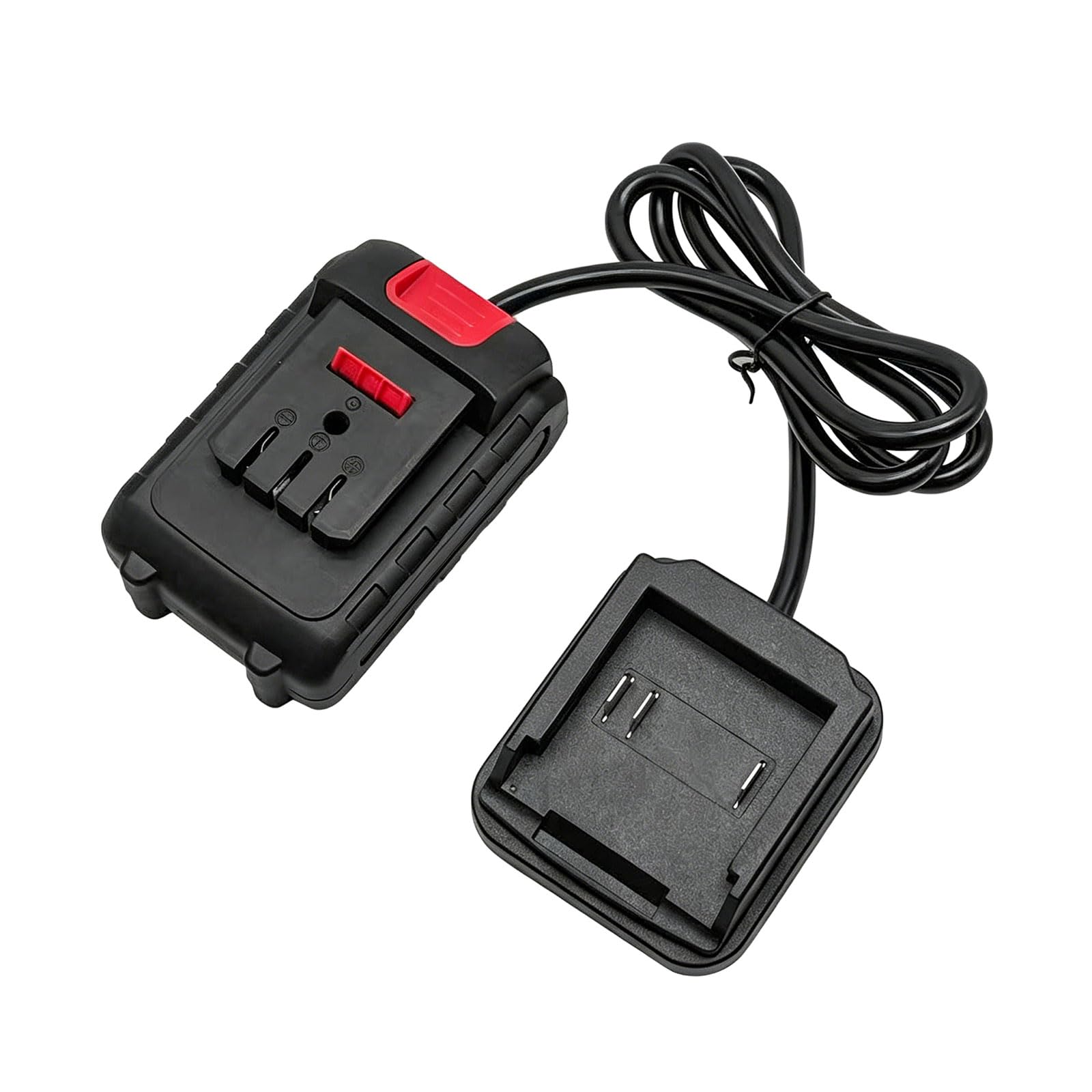 Compatibility Ergonomic ABS Battery Adapter Cord Converters Line Linking Equipment to Battery with 1M Flexible Wire Waist Mount Connection