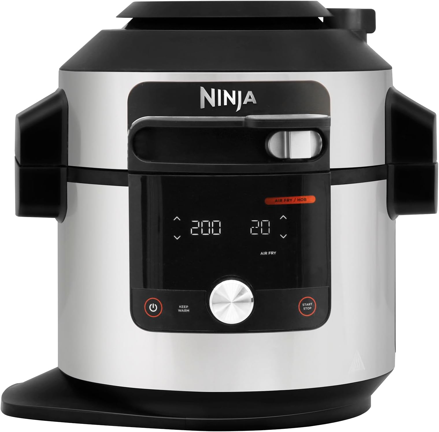 Foodi MAX 15-in-1 SmartLid Multi-Cooker 7.5L with Digital Probe, Electric Pressure Cooker & Air Fryer, Slow Cook and more, Cooks 6 Portions, Stainless Steel/Black OL750UK