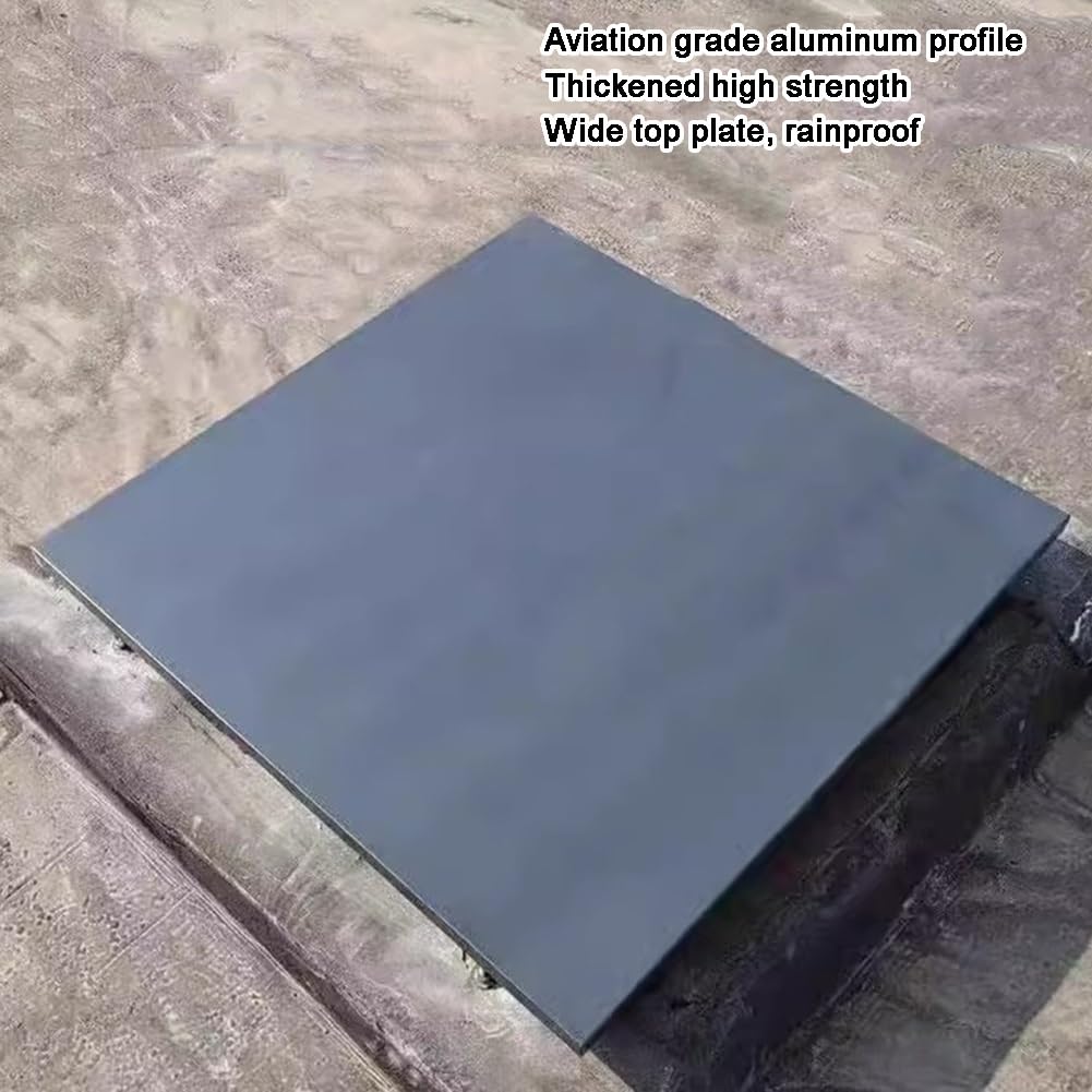 Ręczna klapa dachowa ze stopu aluminium łatwy dostęp do dachów strychów i piwnic konserwacja oraz lekka konstrukcja