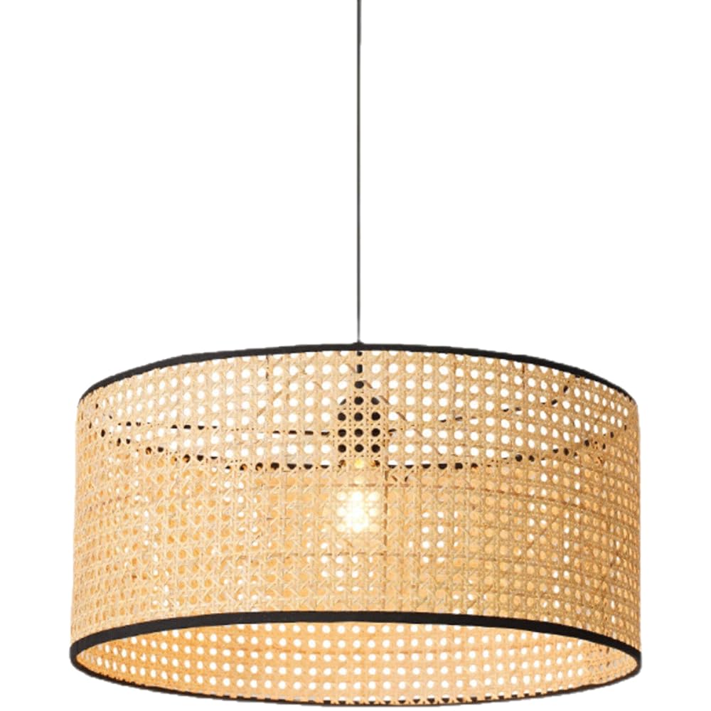 CJSLXGBL Rattan Farmhouse Chandelier Light Fixtures, Boho Large Pendant Light,Hand Woven Chandeliers,Rustic Chandeliers Hanging Light Fixtures,for Kitchen Island,Dining