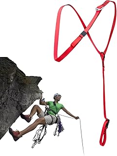 Climbing Harness - Mountaineering Chest Ascenders | Quick-Release Anti-Slip Chest Harness for Rock Climbing, Construction,...