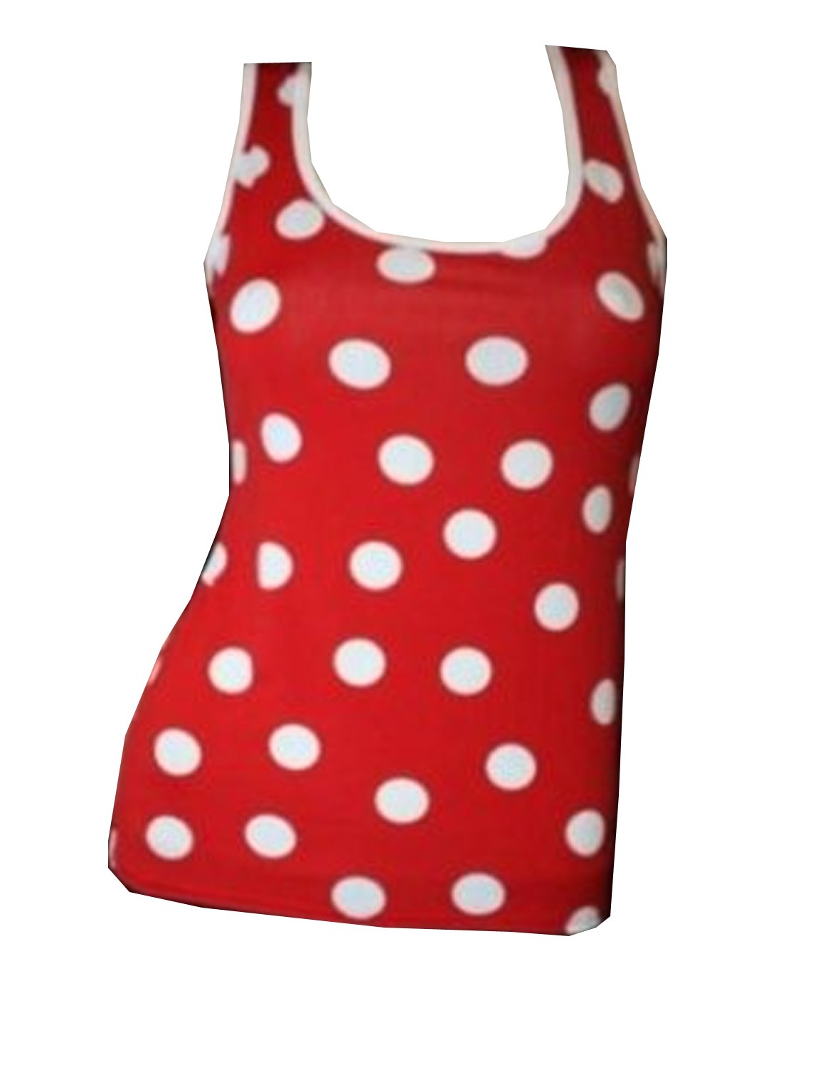 Insanity Minnie Polka Dot Tank Top Vest (M/L) Red-White