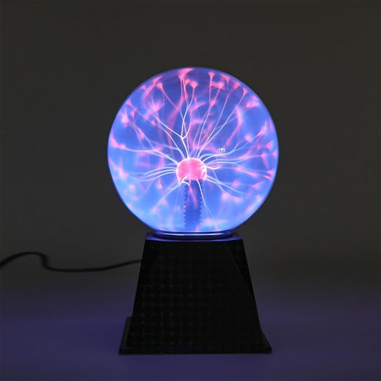 I-TOTAL® - Lampada al Plasma Magica Lampada Plasma Sensibile al Tocco e al Suono Luce Novità Luci Notturne per Decorazione/Bambini/Camera da Letto blu (6")