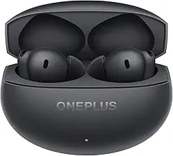 OnePlus Buds 4 fones de ouvido sem fio, fones de ouvido intra-auriculares Bass Wave, IP55 Tri-Mics AI, cancelamento de ruído adaptável de até 55 dB, bateria de até 45 horas, cinza